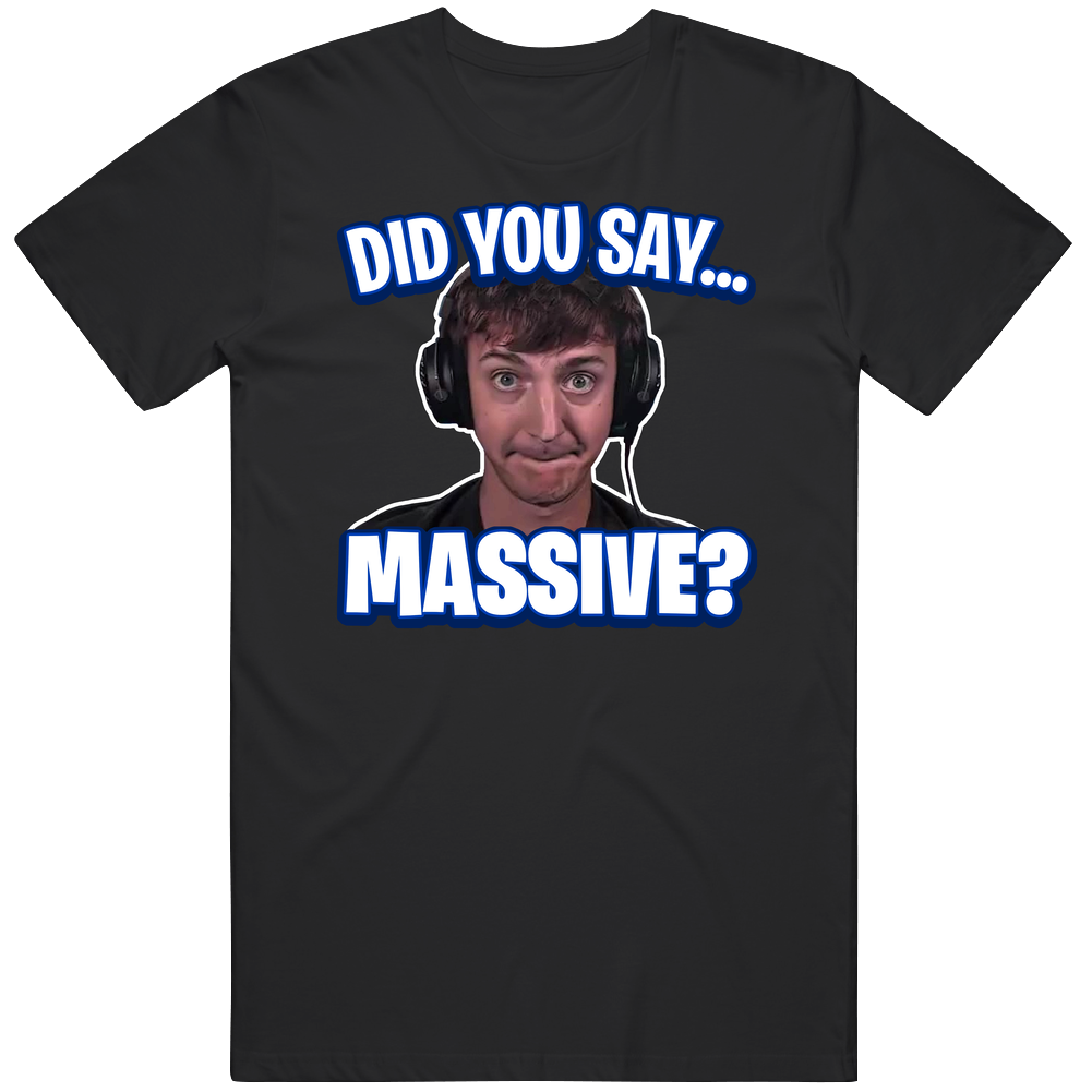 T-shirt with did you say massive low taper fade funny meme design