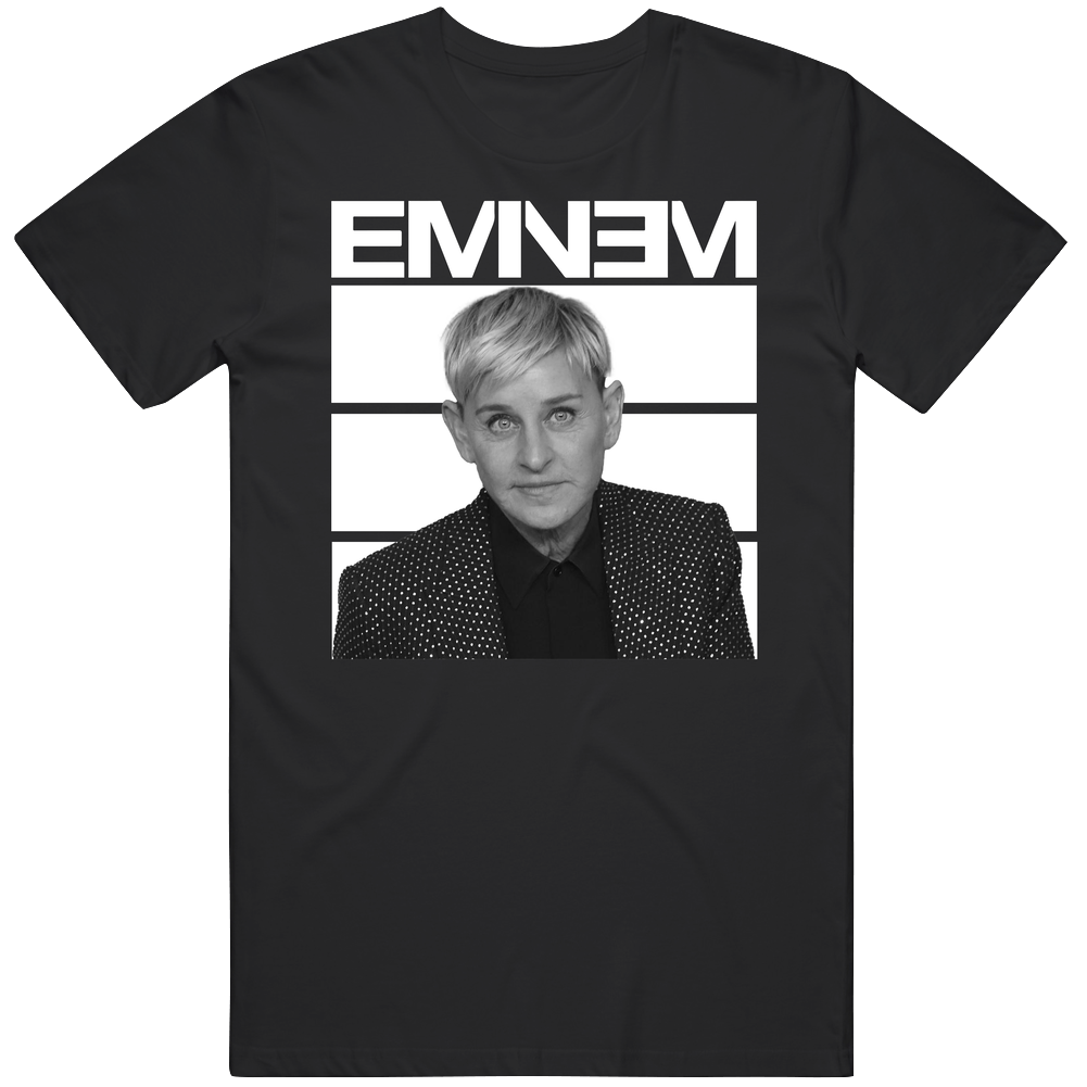 T-shirt with Ellen Degeneres rapper parody funny meme design