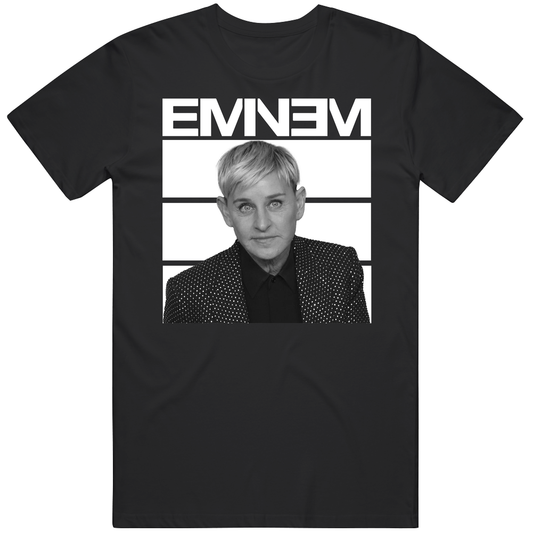 T-shirt with Ellen Degeneres rapper parody funny meme design