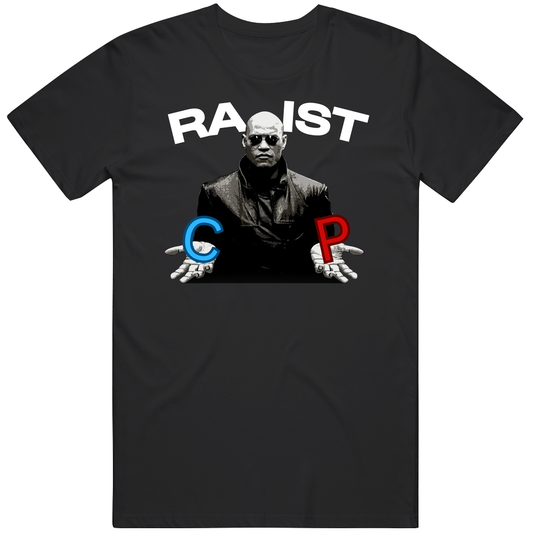 T-shirt with Morpheus red pill blue pill Matrix parody meme design