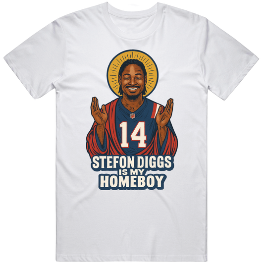 T-shirt with Stefon Diggs is my homeboy football fan parody design
