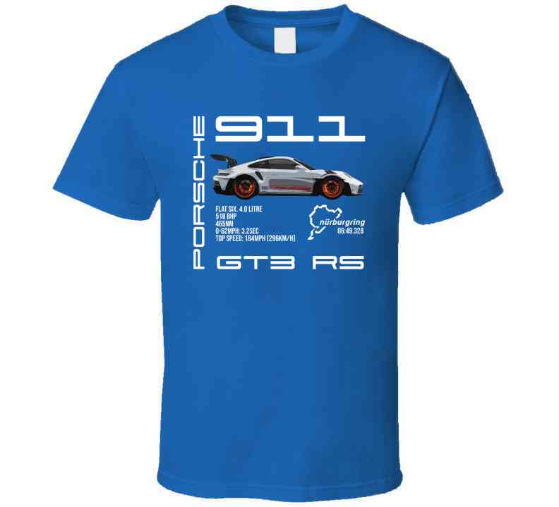 911 GT3 RS Sports Car Racing Fan T-Shirt