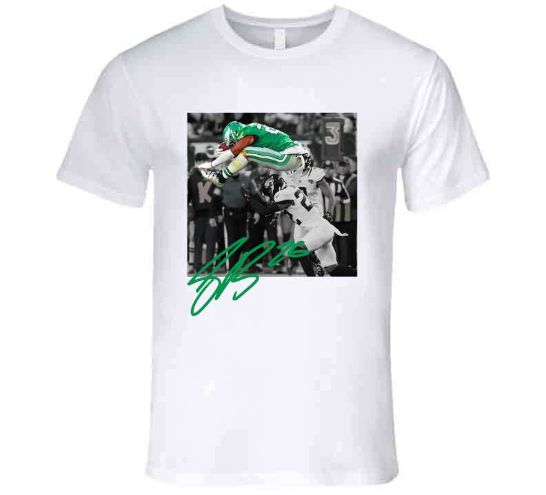 Saquon Barkley Backwards Hurdle Football Fan T-Shirt