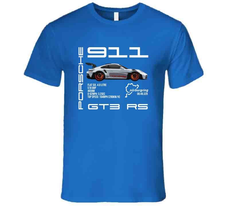 911 GT3 RS Sports Car Racing Fan T-Shirt
